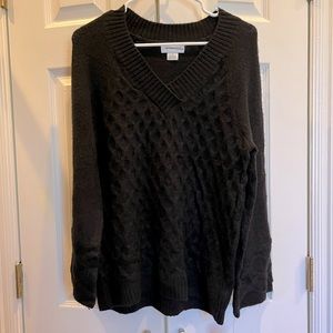 Liz Claiborne Mystic Nomad women’s black sweater in small. Brand new!
